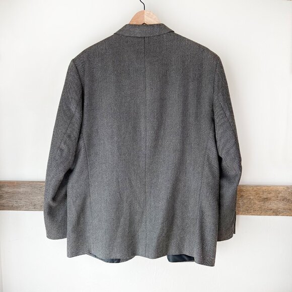 Croft & Barrow Men's Lambswool Blazer Suit Gray 46R Made in South Africa - Picture 4 of 11